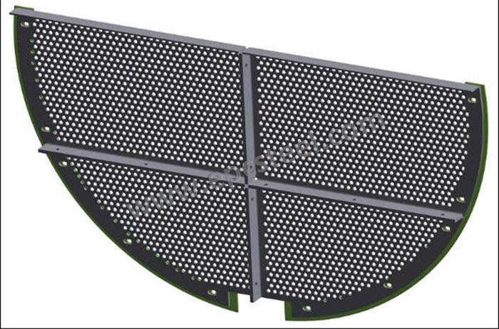 baffle plate calming baffles exchanger heat