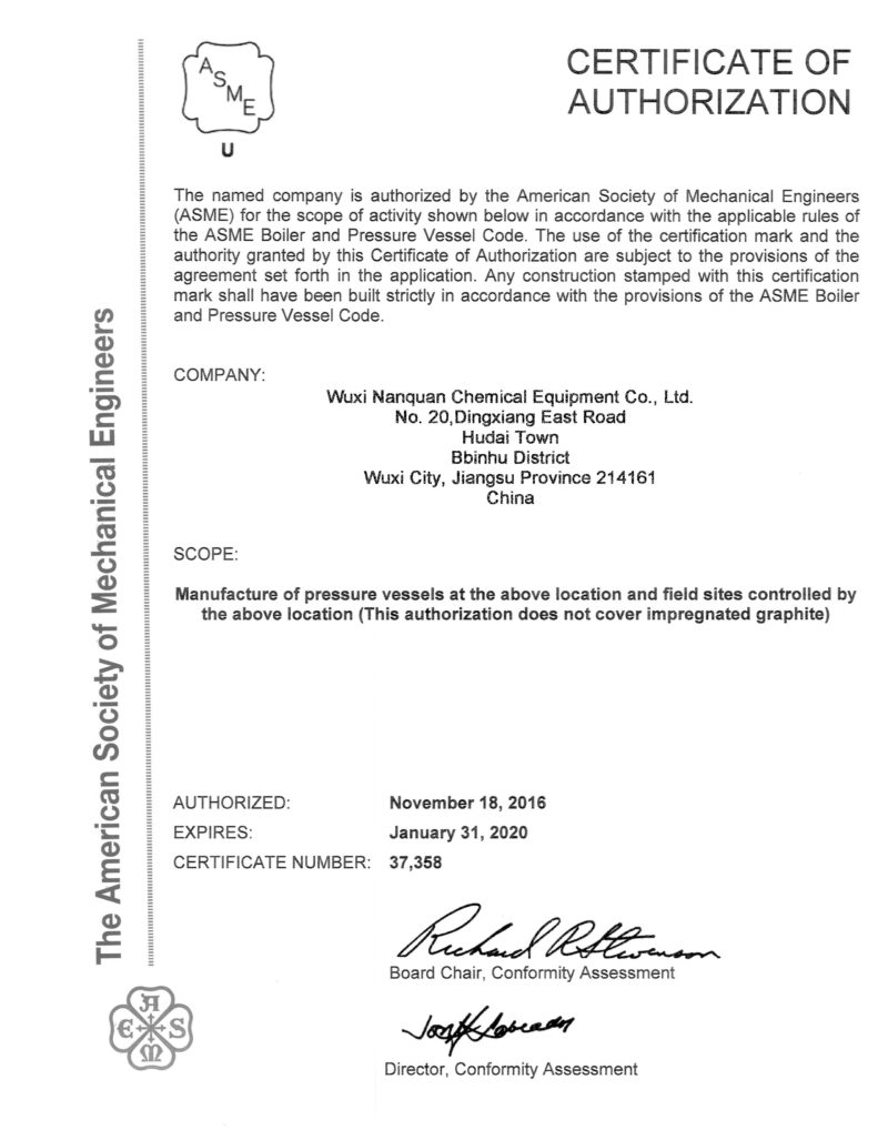 ASME CERTIFICATION MEANING visual data 2